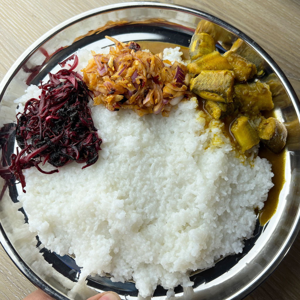 পোলাও চালের খুদের জাউ ভাত