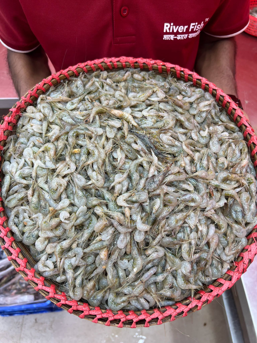 নদীর কালচে চিংড়ি/ সবজি চিংড়ি মিক্সড সাইজ