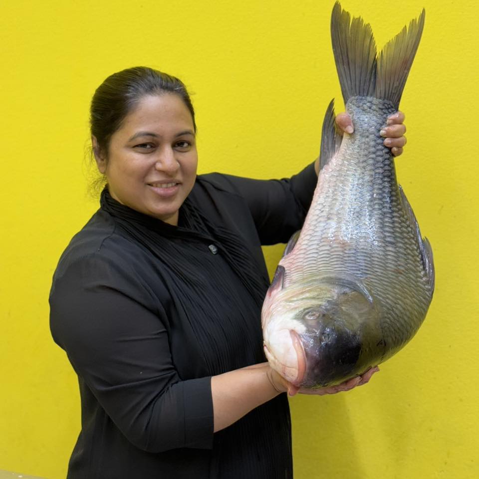 নদীর কাতল- ৯ থেকে ১০ কেজি সাইজ পারকেজি- ১২০০/-